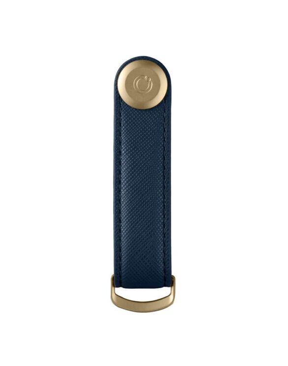 Orbitkey Keychains Key Organiser Saffiano Leather Oxford Navy