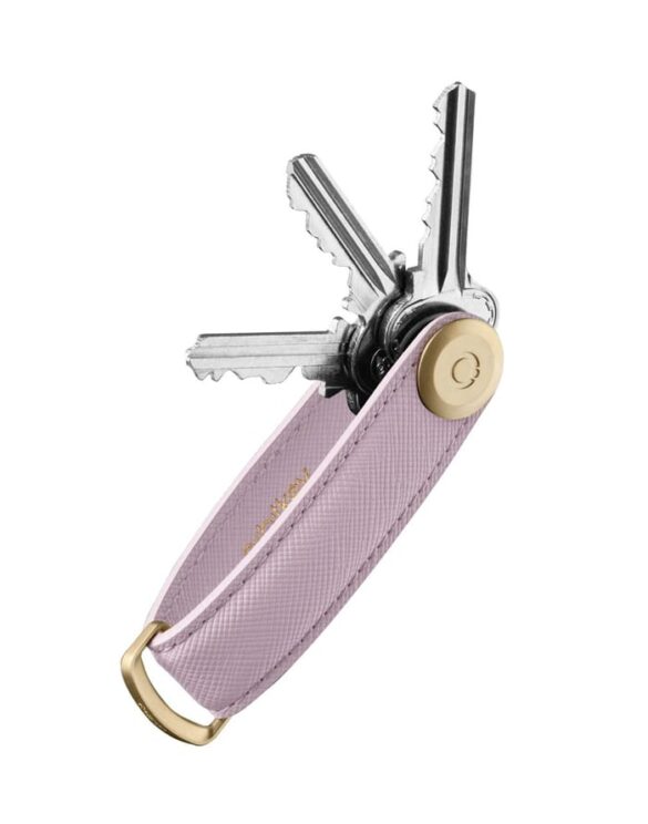 Orbitkey Keychains Key Organiser Saffiano Leather Lilac