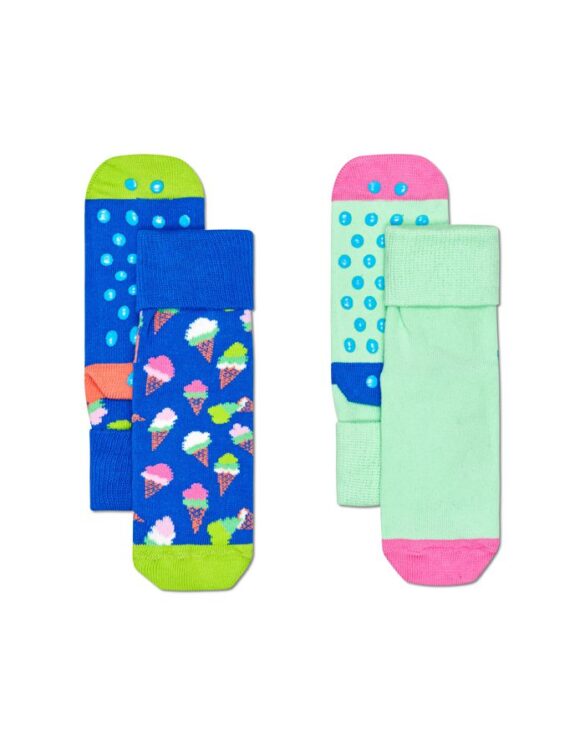 Happy Socks  2-Pack Kids Ice Cream Anti Slip KICE19-6300