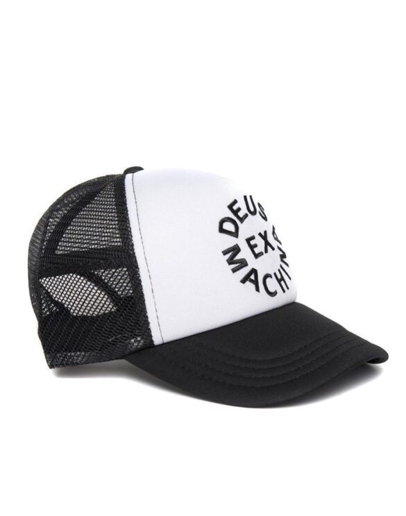 Deus Ex Machina Accessories Hats Circle Logo Trucker Black-White DMA57994