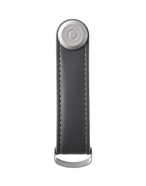 Orbitkey Keychains Orbitkey 2.0 Leather Charcoal/Grey LTHO-2-CCGY