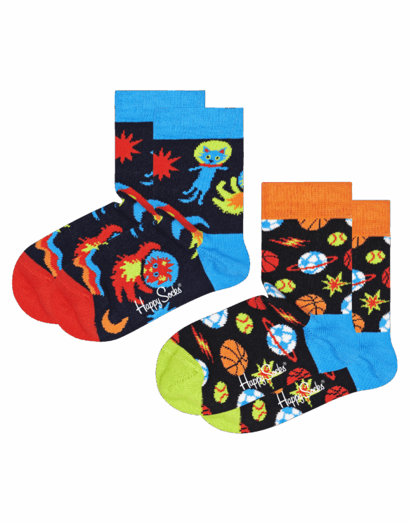 Happy Socks  2-pack Kids Spacetime Socks KSPT02-6500