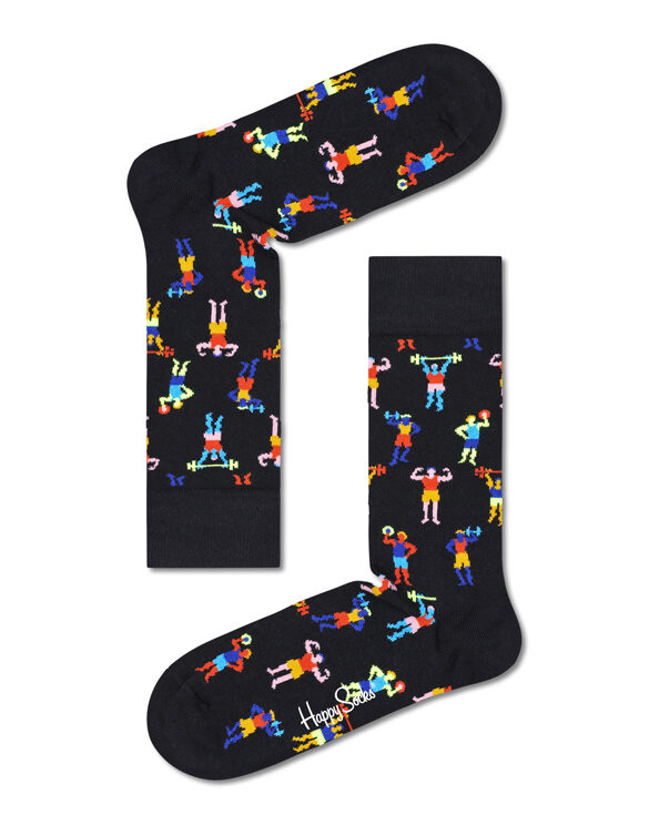 Happy Socks  Healthy Lifestyle Socks Gift Set 4-Pack Sokid XHEL09-0200