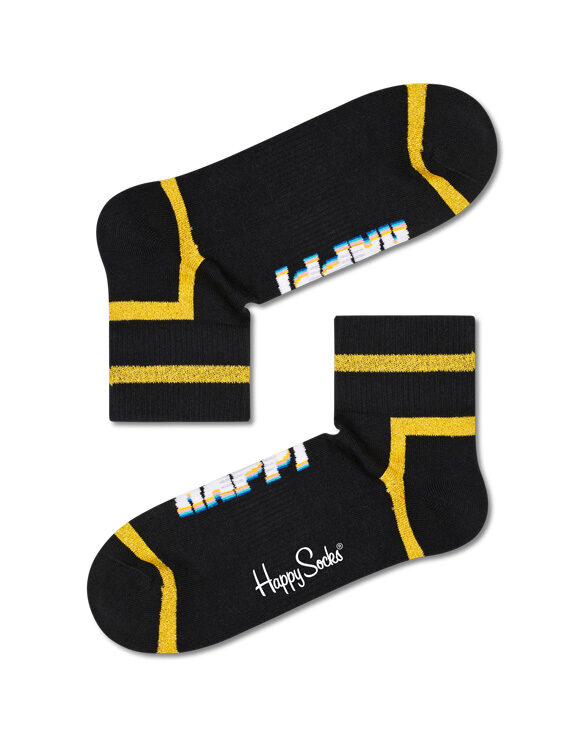 Happy Socks  Happy Text 1/4 Crew Sock ATHAT13-9300