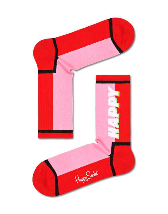 Happy Socks  Happy Text 3/4 Crew Sock ATHAT14-4300