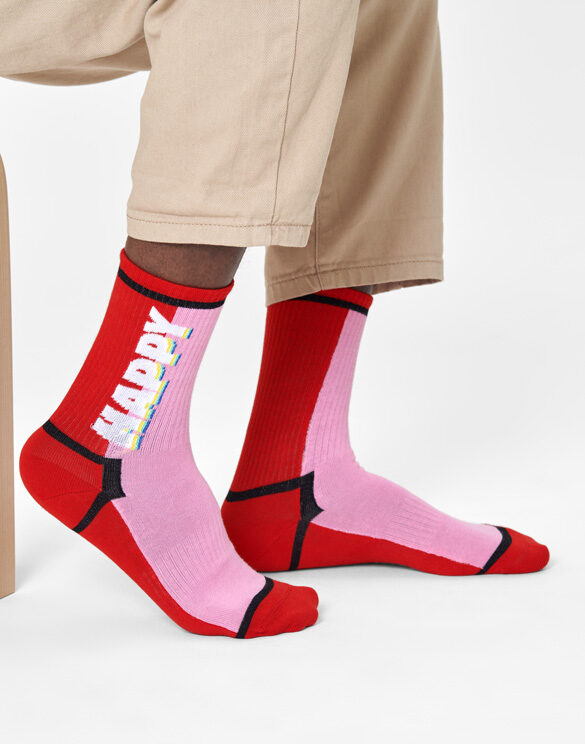 Happy Socks  Happy Text 3/4 Crew Sokid ATHAT14-4300