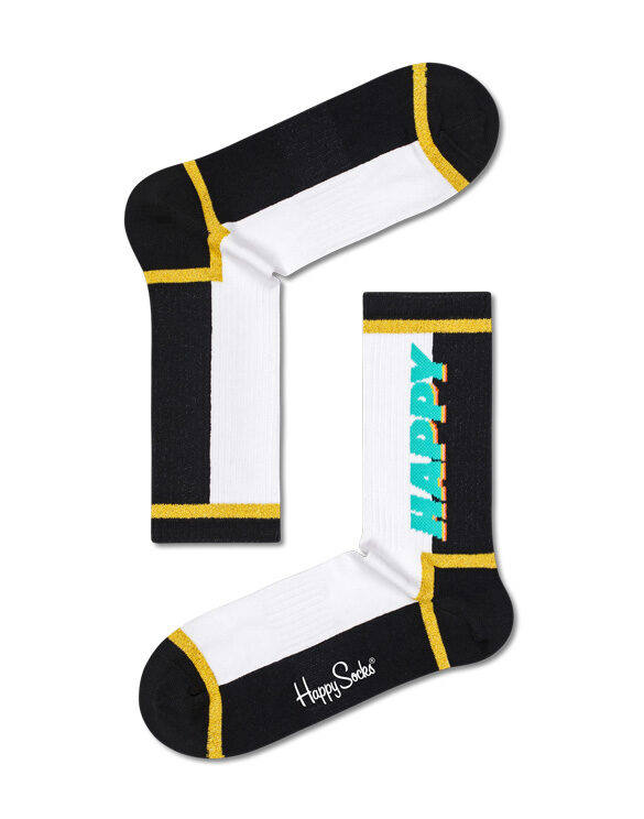 Happy Socks  Happy Text 3/4 Crew Sock ATHAT14-9100