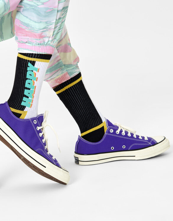 Happy Socks  Happy Text 3/4 Crew Sokid ATHAT14-9100