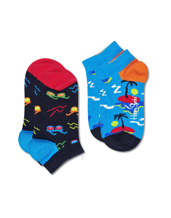 Happy Socks  2-Pack Kids Sunny Days Low Sock KSND02-6500