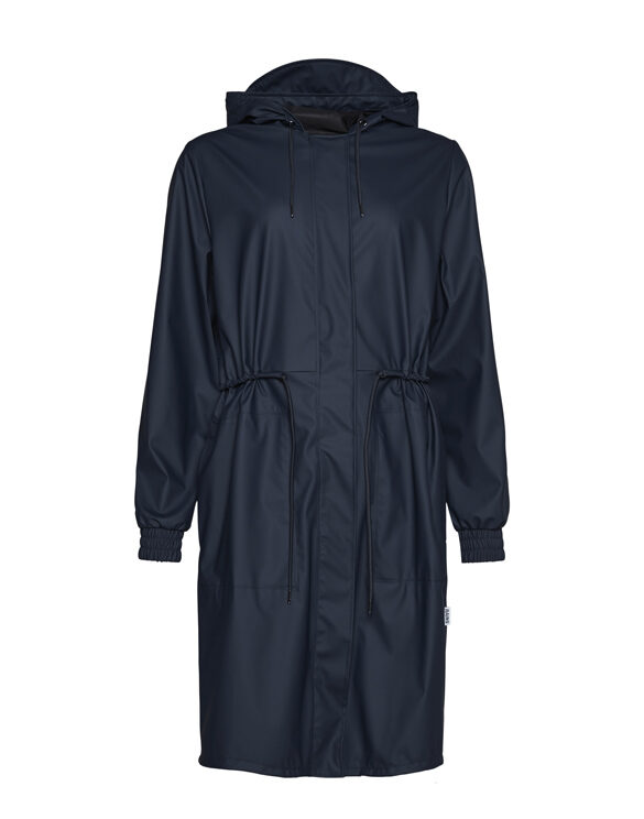 Rains 18550-47 String Parka Navy  Women  Outerwear  Rain jackets