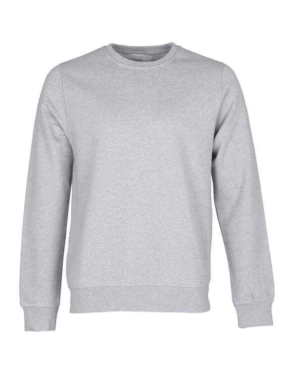 Colorful Standard Classic Organic Crew Heather Grey. Sustainable men's and women's sweatshirts.