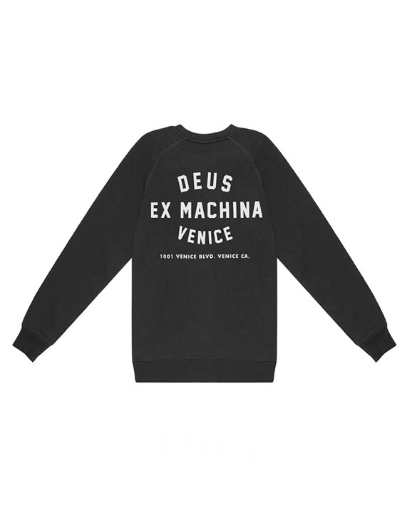 Deus Ex Machina Mehed Kampsunid ja pusad  Venice Address Crew Black Pusa T_DMW48259D Black