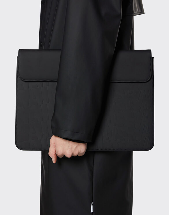 Rains 16390-53 Laptop Portfolio 15" Pre Black Monogram Sülearvuti Ümbris Aksessuaarid Sülearvuti kotid 15" sülearvuti kotid