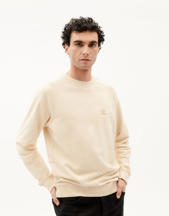 Thinking Mu Men Sweaters & hoodies Sol Ivory Sweatshirt MSS00087