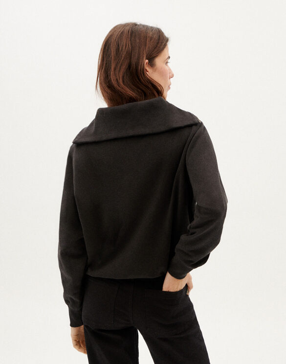 Thinking Mu Naised Kampsunid ja pusad Black Rebeca Dressipluus WSS00098