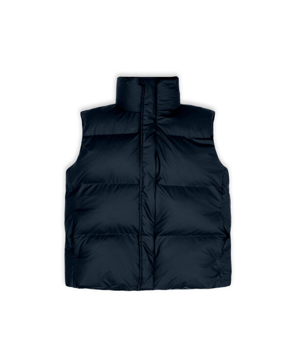Rains 15030-47 Boxy Puffer Vest Navy Men Women  Vests Vests