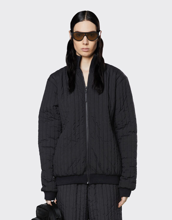 Rains 18300-01 Liner High Neck Jacket Black Jakk Mehed Naised Ülerõivad Ülerõivad Kevad-sügis joped Kevad- ja sügisjoped