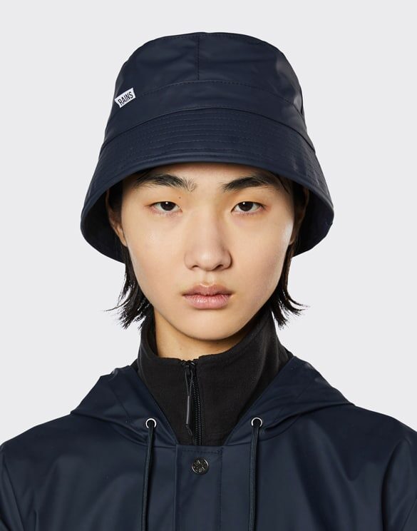 Rains 20010-47 Bucket Hat Navy Vihmamüts Aksessuaarid  Mütsid  Vihmamütsid