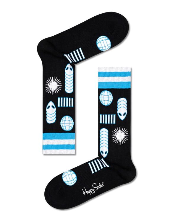 Happy Socks Space Creatures Crew Socks ATSCR27-9000 Socks