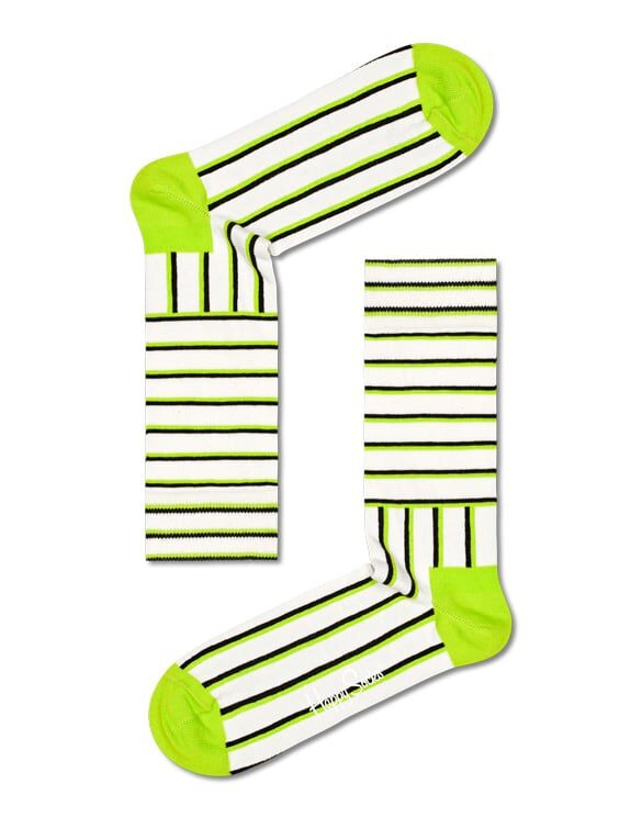 Happy Socks Blocked Stripe Neon Socks BSS01-1300 Socks