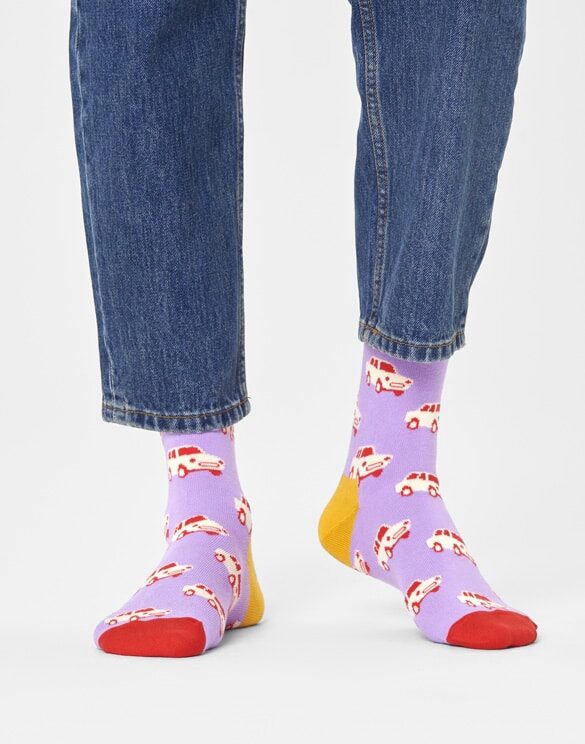 Happy Socks Car Pink Sokid Sokid