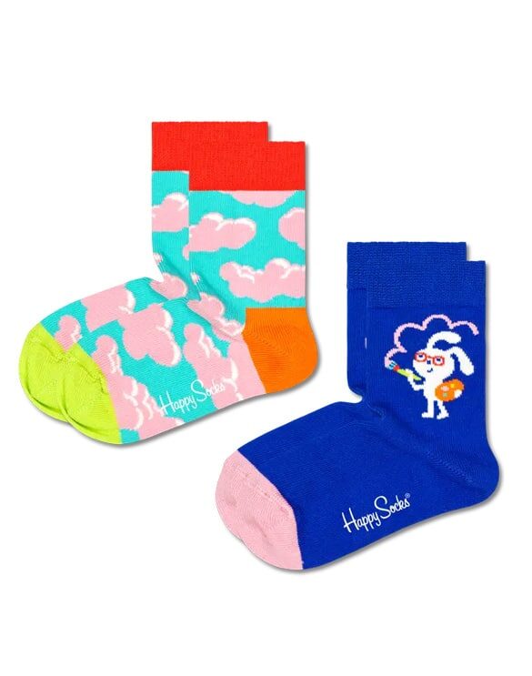 Happy Socks 2-Pack Kids Clouds Socks KCLO02- 6300 Socks Kids socks