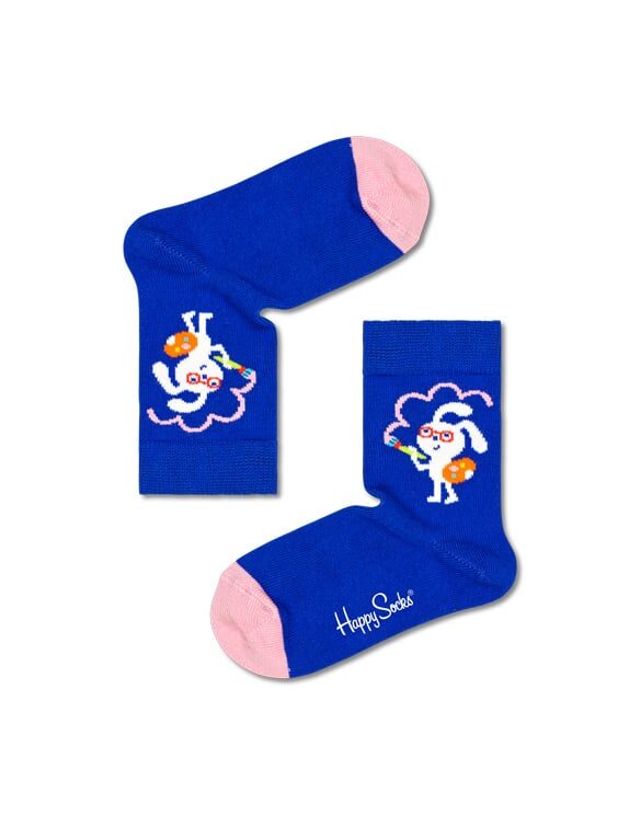 Happy Socks Kids Painting Bunny Socks KPBN01-6300 Socks Kids socks
