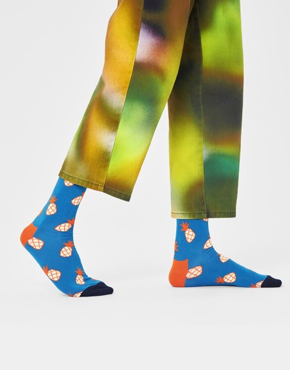 Happy Socks Pineapple Blue Sokid Sokid