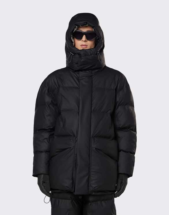 Rains 15010-01 Block Puffer Jacket Black Talvejope Mehed Naised Ülerõivad Ülerõivad Talvejoped ja mantlid Talvemantlid ja -joped