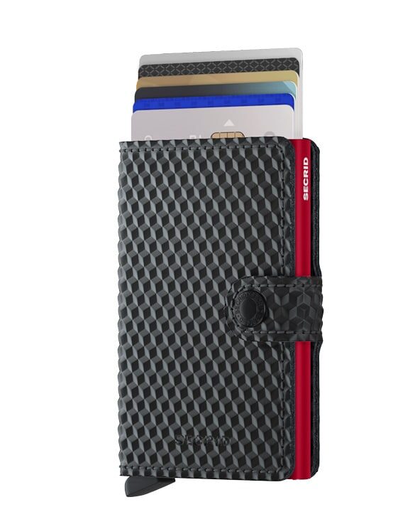 Miniwallet Cubic Black-Red | Secrid wallets & card holders