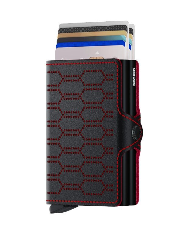 Secrid Accessories Wallets & cardholders Twinwallets Twinwallet Fuel Black-Red TFu-Black-Red