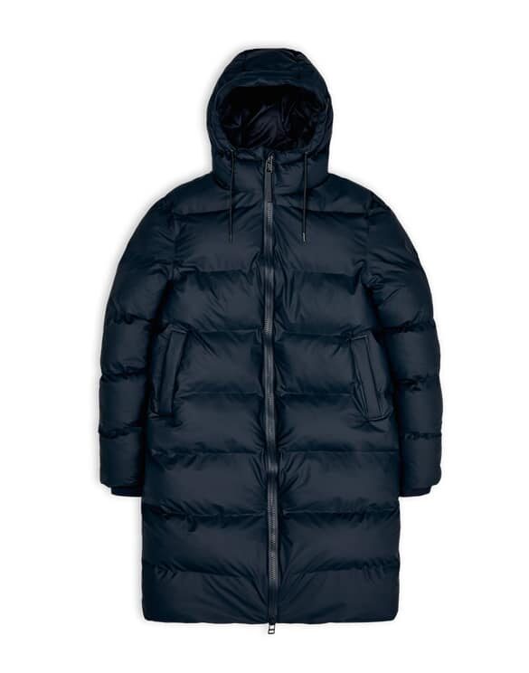Rains 15070-47 Long Puffer Jacket Navy Men Women  Outerwear Outerwear Winter coats and jackets Winter coats and jackets