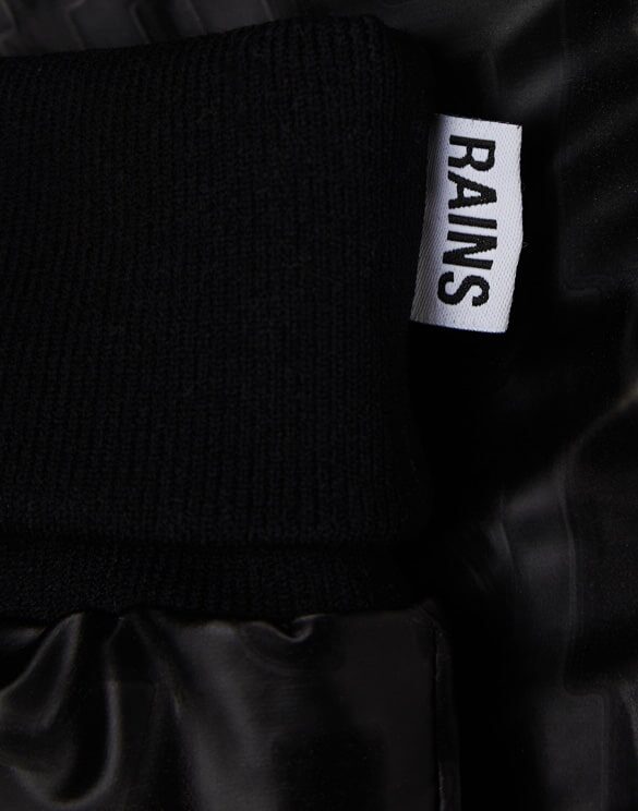 Rains 16070-53 Black Monogram Puffer Mittens Black Monogram Kindad Aksessuaarid  Kindad
