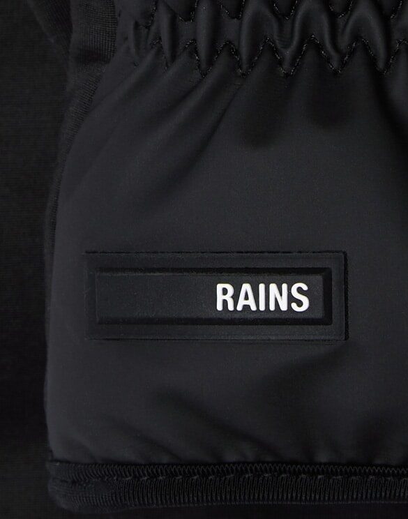 Rains 16080-01 Black Trekker Mittens Black Kindad Aksessuaarid  Kindad