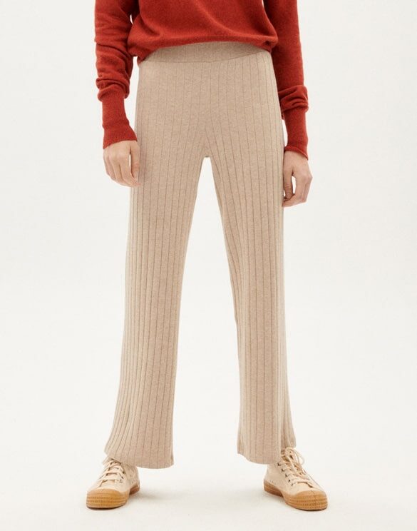 Thinking Mu Women Pants Taupe Trash Dalia Pants WPT00118