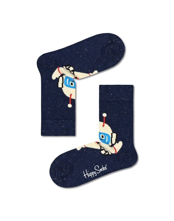Happy Socks Kids Astronaut Socks are made from organic cotton, which ensures good durability and the highest quality.