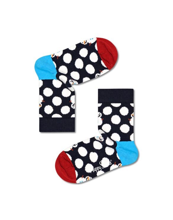Happy Socks Kids Big Dot Snowman Socks KBDS01-6500 Socks Christmas Socks Kids socks
