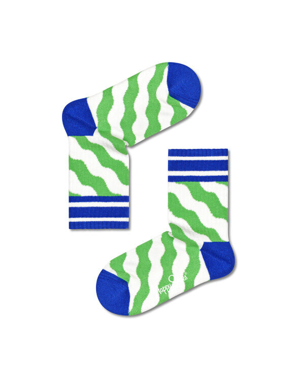 Happy Socks Kids Polka Stripe Rib Socks KPKS14-1300 Socks Fall/Winter 2022 Kids socks