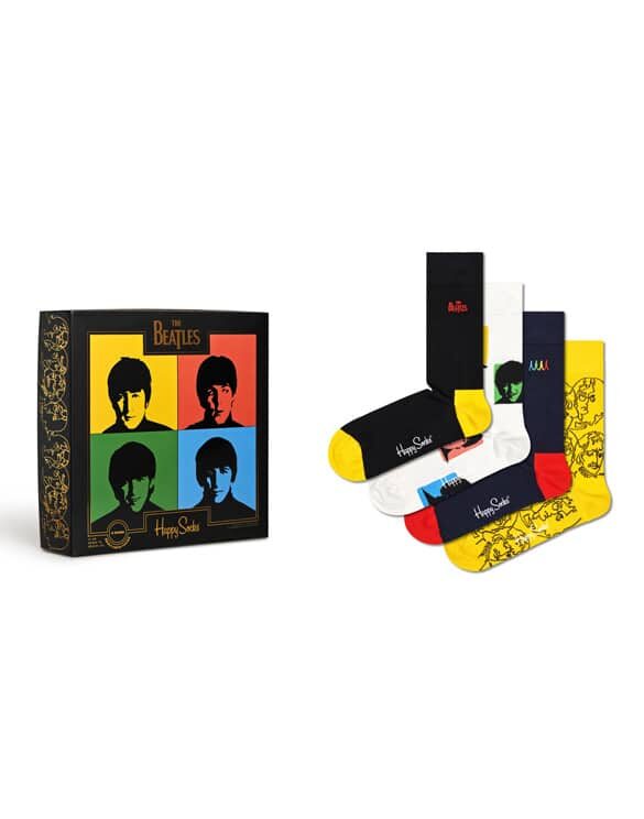 Happy Socks XBEA09-0200 The Beatles 4-Pack Gift Set Sokid The Beatles x Happy Socks Kinkekomplektid
