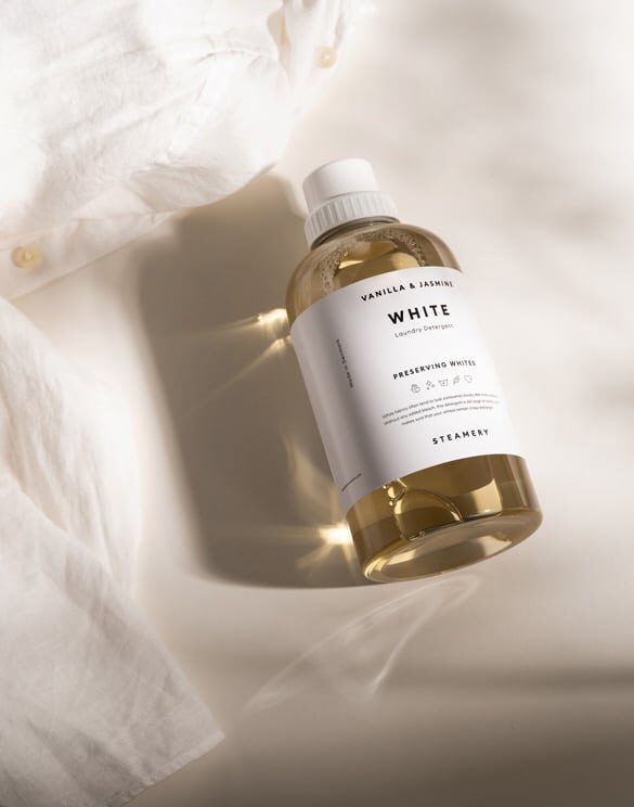 White Laundry Detergent Pesugeel Valgele Pesule Steamery 0981 Kodu Rõivaste hooldus