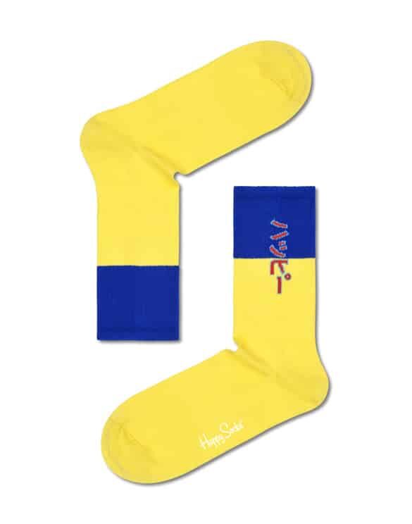 Hysteria by Happy Socks Happy Neo 3/4 Crew Socks ATHNE14-2000 Socks