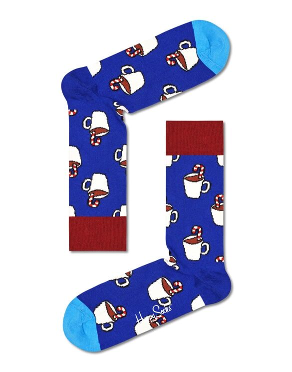 Happy Socks Candy Cane Cocoa Socks CCC01-6300 Socks Christmas Socks