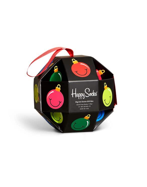 Happy Socks 1-Pack Bauble Gift Box Socks XBAU01-9300 Socks Christmas Socks Gift Boxes