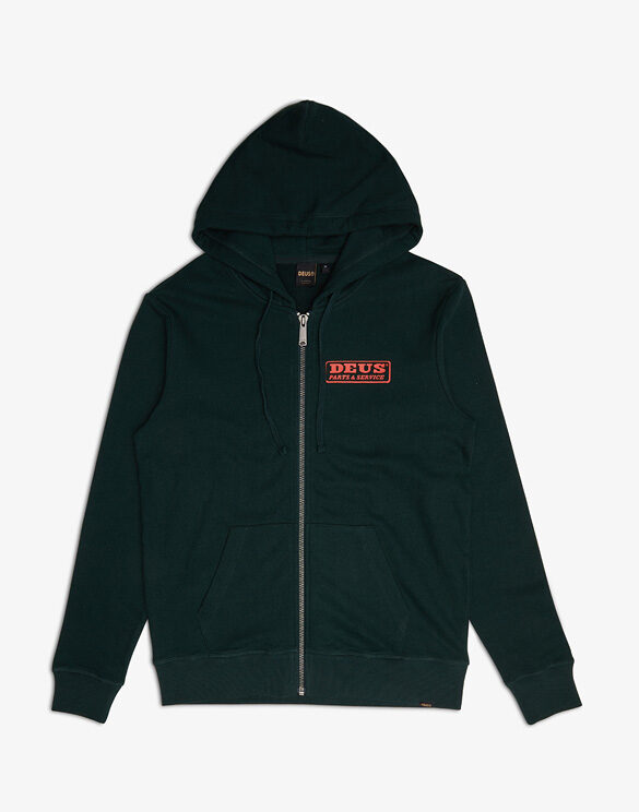 Deus Ex Machina DMW228623GreenGables } Canyons Zip Thru Hoodie Green Gables Men Sweaters & hoodies