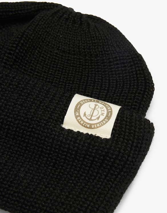 Deus Ex Machina DMF227361-Black Deck Beanie Black Müts Aksessuaarid Mütsid