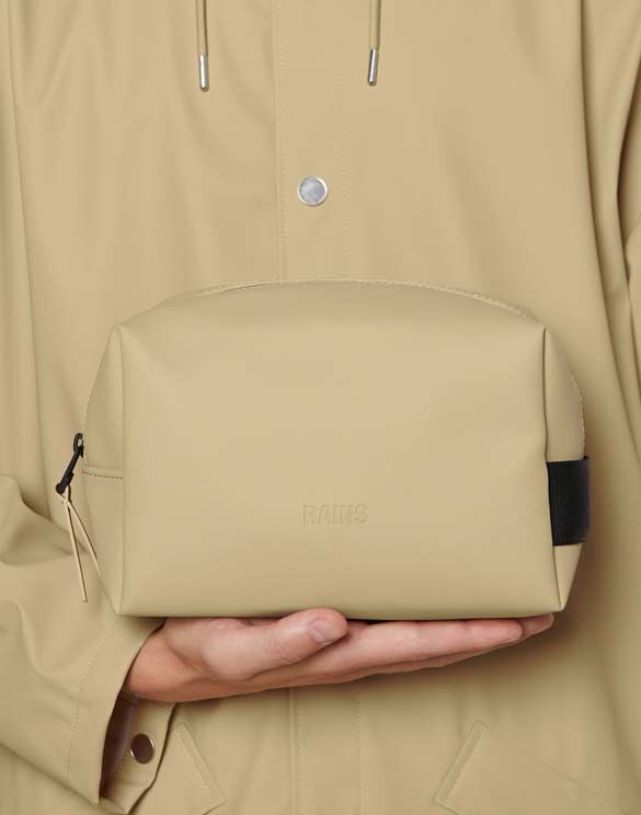 Rains 15580 Wash Bag Small Sand Kosmeetikakott Aksessuaarid Kotid Kosmeetikakotid