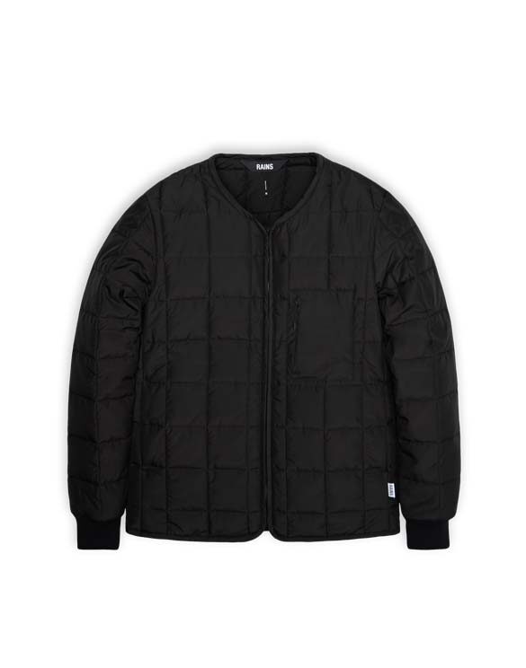 Rains 18170-01 Black Liner Jacket Black Men Women  Outerwear Outerwear Spring and autumn jackets Spring and autumn jackets