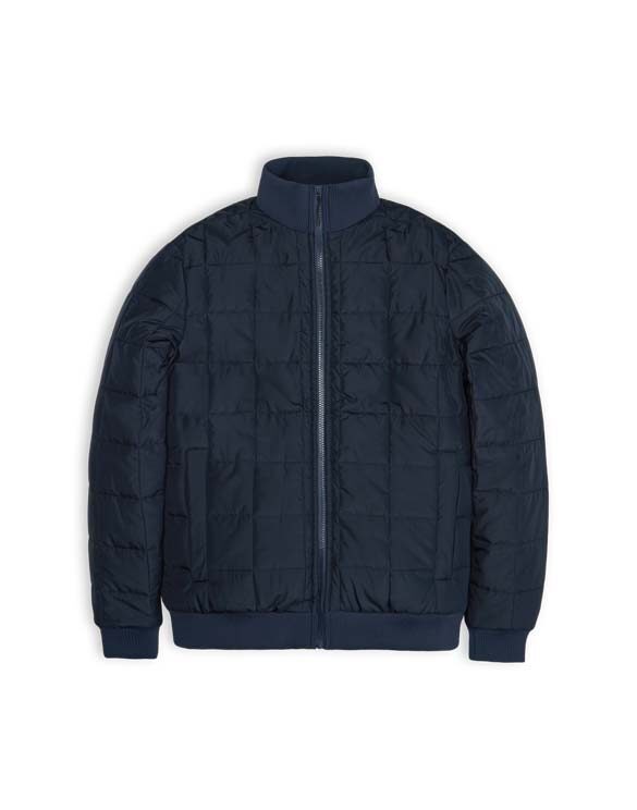 Rains 18180-47 Navy Liner High Neck Jacket Navy Men Women  Outerwear Outerwear Spring and autumn jackets Spring and autumn jackets