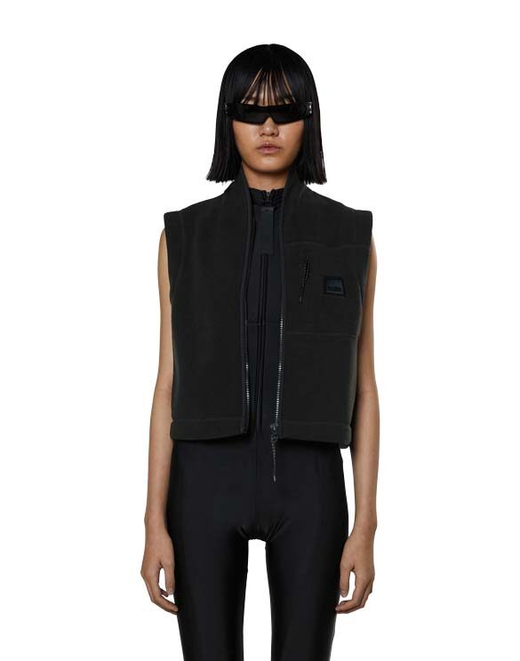 Rains 18500-01 Black Fleece W Vest Black Fliisvest  Naised  Jakid  Fliisid