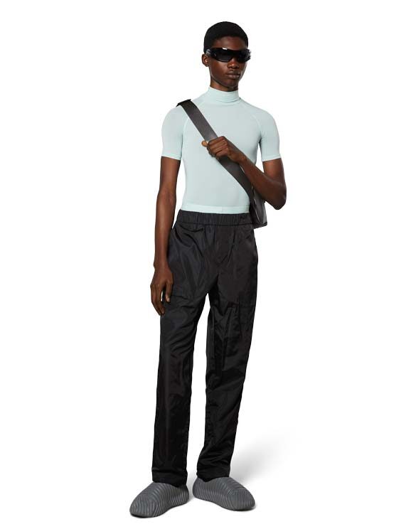 Rains 18940-01 Black Pants Regular Black Püksid Mehed Naised Püksid Püksid Pikad püksid